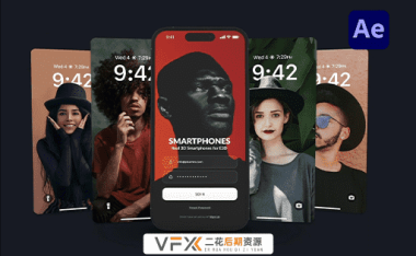 [AE模板] 140种智能手机设备APP应用界面介绍动画 Real Smartphones for Element 3D