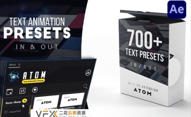 [AE脚本] 700组一键快速给文字添加进入退出动画预设 Text Presets Win/Mac