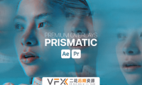 [AE/PR模板] 视频叠加棱镜折射叠加视觉效果 Premium Overlays Prismatic