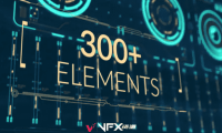 [PR模板] 300个科技融合感界面图形元素动画 Fusion HUD Pack