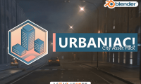 [Blender插件] 城市高楼环境模型预设包 Urbaniac – City Asset Pack V2.4.2 Pro 支持自定义场景