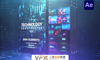 [AE预设+脚本] 650组高科技场景HUD元素数字故障数据线条UI界面动画 Technology Constructor V2.2 中文汉化