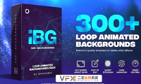 [AE/PR预设+脚本] 300种彩色渐变图形背景循环动画预设 iBG Loop Backgrounds