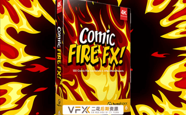 [AE/PR/FCPX/达芬奇模板] 152个二维卡通动漫火焰燃烧素材 BusyBoxx V06 Comic Fire FX