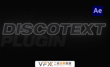 [AE插件] 实时文本图层修剪路径描边动画 Discotext v1.2.4 支持Win/Mac