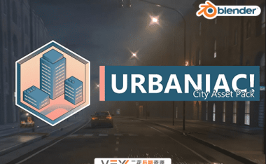 [Blender插件] 城市高楼环境模型预设包 Urbaniac – City Asset Pack V2.4.2 Pro 支持自定义场景