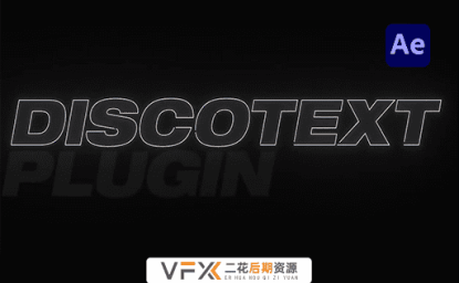 [AE插件] 实时文本图层修剪路径描边动画 Discotext v1.2.4 支持Win/Mac