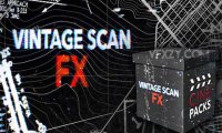 [特效素材] 150个复古扫描失真故障图形动画4K视频 CinePacks Vintage Scan FX