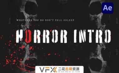 [AE模板] 4K黑暗惊悚悬疑恐怖预告片头 Horror Intro