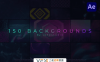 [AE模板] 150组循环视频背景动画素材 粒子渐变抽象点线图形 150 Loop Backgrounds