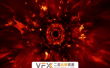 [特效素材] 14个火焰燃烧时空隧道穿梭特效循环素材