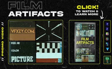 [转场素材] 75组电影FX16毫米35毫米胶片转场素材 FILM ARTIFACTS