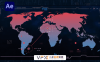 [AE模板] 15种科技感军事HUD全息元素地图场景动画 Military HUD UI Maps