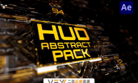 [AE模板] 500组高科技感HUD科幻元素UI界面动画 500 HUD Abstract Pack