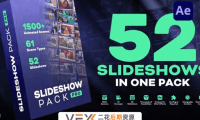[AE模板] 52种多张照片展示幻灯片动画设计包 Memories Photo Slideshow
