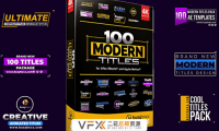 [AE/FCPX模板] 100种炫酷文字创意标题预设 BusyBoxx V05 Modern Titles