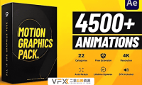 [AE脚本] 4500组社交媒体文字标题排版设计信息数据字幕转场动画元素包 Graphics Pack