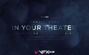 [AE模板] 震撼大气黑暗宇宙烟雾标题特效电影预告片 The Space Trailer