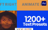 [AE脚本] 1200组缓入缓出文字动画预设 (一键快速给你的文字层添加动作)