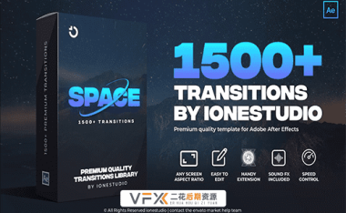 [AE脚本] 1500组摄像机聚焦信号损坏图形水墨笔刷模糊无缝视频转场预设