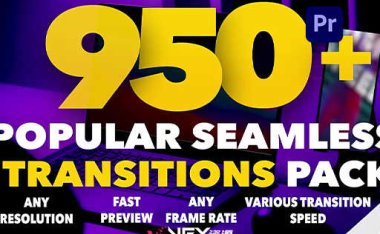 [PR模板] 950个无缝衔接视频转场过渡预设 Seamless Transitions
