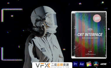 [特效素材] 时尚复古CRT线框胶片故障动画元素 CRT Interface Pack – Pro 4K