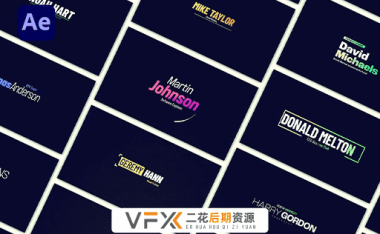 [AE/PR模板] 100种现代时尚宣传字幕条标题动画 Lower Thirds Pack