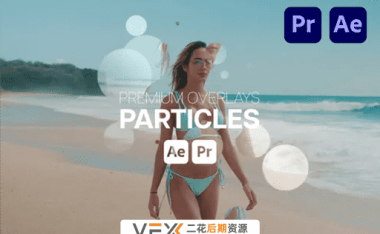 [AE/PR模板] 粒子叠加图形遮罩特效动画 Premium Overlays Particles