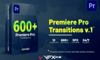 [PR模板] 600个视频转场过渡预设 Transitions for Premiere Pro