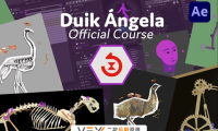 [AE脚本] 二维卡通角色骨骼绑定MG动画工具 Duik Angela 17.0.1 中文版