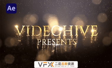 [AE模板] 金色粒子消散文字宣传片头 Luxury Golden Titles 支持CS5.5+