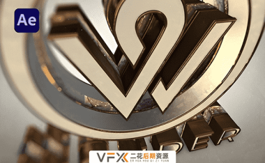 [AE模板] 三维金色LOGO动画 Gold Elegant And Bright Logo Reveal 支持CS5.5+