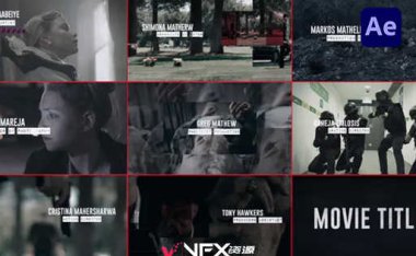 [AE模板] 复古电影标题犯罪侦探开场白宣传片头 Movie Title Film Credits