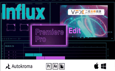 [AE/PR/AME插件] MKV/MOV/FLV格式视频编码导入工具 Autokroma Influx v1.2.5 Win版